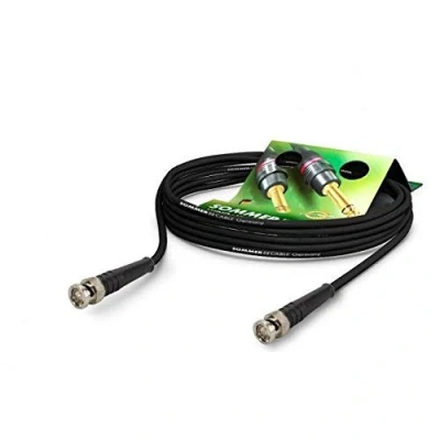 Immagine di SommerCable Video 75 Ω HD/3G/6G12 SDI/4K UHD SC Vector 0.8/3.7 dotato BNC/BNC 6G Hicon Nero (25 m) Made in Germany by Sommer Cable