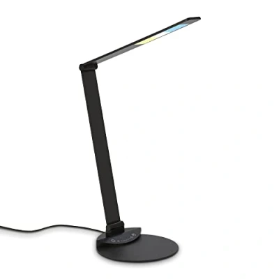 Immagine di BRILONER lampada da tavolo a LED regolabile, orientabile, touch, temperatura di colore dimmerabile, nero