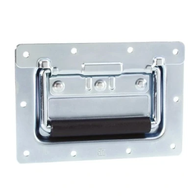 Immagine di Adam Hall Hardware 34102 Maniglia a Scomparsa media Molla in Piastra di Montaggio grande Profondità 9,5 mm