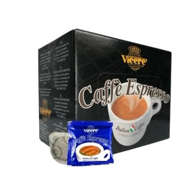 Immagine di 150 CIALDE ESE MISCELA INTENSO CAFFE&#039; VICERE&#039; ESPRESSO 100% COMPOSTABILE …