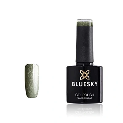 Immagine di Bluesky Smalto Per Unghie Gel, Olive Green, 80572, Verde (Per Lampade Uv E Led) 10 Ml