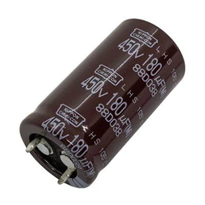 Immagine di Condensatore Elko radiale 180µF 450V elettrolitico a scatto fino 105C 180uF da UCC