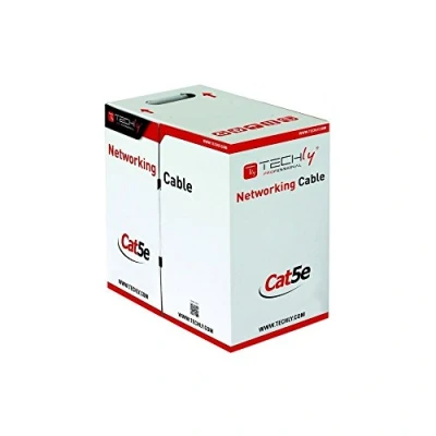 Immagine di Techly Professional 028061 Matassa F/UTP Cavo Cat.5E CCA 305m Rigido Grigio