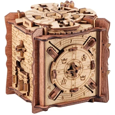 Immagine di iDventure Cluebox a prova di Camelot Escape Room gioco Scatola rompicapo Labirinto regalo fidanzato puzzle 3D per lui giochi e in legno
