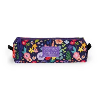 Immagine di Legami Astuccio My Pencil Case, Tema Flowers, Chiusura a Zip, in Plastica riciclata, Resistente, Capiente, Pratico, per Scuola, Ufficio, 22 x 6 cm