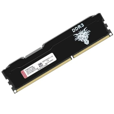 Immagine di DDR3 4GB Desktop Ram 1600MHz PC3 12800 Dimm Non ecc Unbuffered 1.5V 2Rx8 Dual Rank 240 Pin CL11 PC Computer Memory Udimm Componenti Memoria Upgrade Module Kit (Nero)