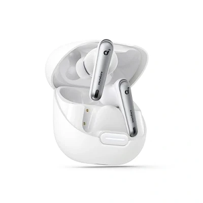 Immagine di Soundcore by Anker Liberty 4 NC Cuffie Bluetooth con cancellazione del rumore, adattiva rumore per orecchie e ambiente (bianco)