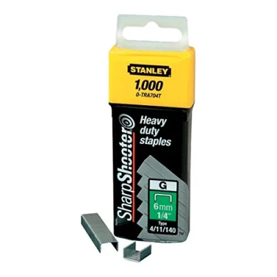 Immagine di STANLEY 1 TRA704T Graffette Tipo G, Set di 1000 pz, 6 mm
