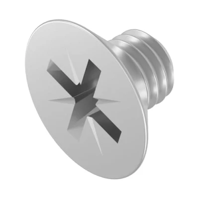 Immagine di SECCARO Viti a testa svasata M6 x 8 mm, in acciaio inox V2A VA A2, DIN 965, Phillips PZ, filettatura completa, 20 pezzi
