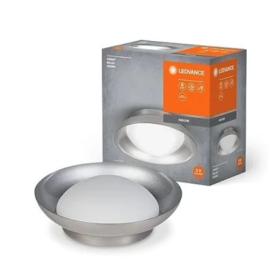 Immagine di LEDVANCE ORBIS Madrid Lampada del soffitto 305mm, nichel, 2xe27, design ottimo, alloggiamento in metallo, adatto interni, round, Classe protezione IP20