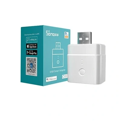 Immagine di Yueyang Micro mini Adattatore intelligente Wi Fi 5V,interruttore per dispositivi USB Tipo A compatibile con Alexa/Google Home,attraverso APP controllo