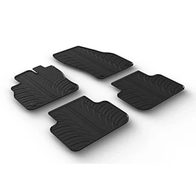 Immagine di Gledring 0705 Set tappetino Gomma anteriore e posteriore 4 nero 750mm 550mm AUDI: Q3, Q3 Sportback