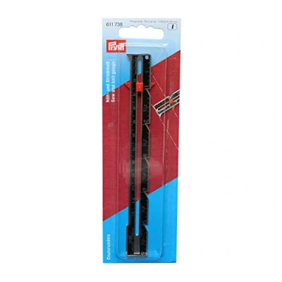 Immagine di Prym Righello per Cucire E Lavorare A Maglia, Metal, Multicolore, Lunghezza: 12,5 cm