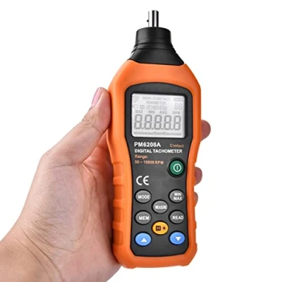 Immagine di Pm6208A Contagiri digitale Portatile A Elettronico Motore Misuratore di Velocità Tester Fonte Alimentazione Batteria 4 * 1.5Aaa (Non inclusa)