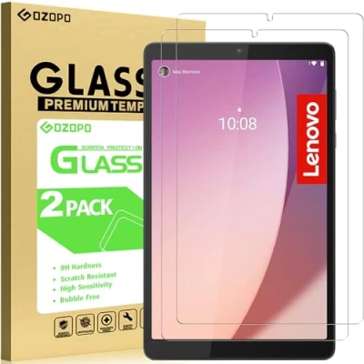 Immagine di GOZOPO Pellicola protettiva in vetro temperato per tablet Lenovo Tab M8, 8&quot; HD, compatibile con M8 4a generazione/3a generazione/M8 HD/Smart M8/Tab FHD, confezione da 2