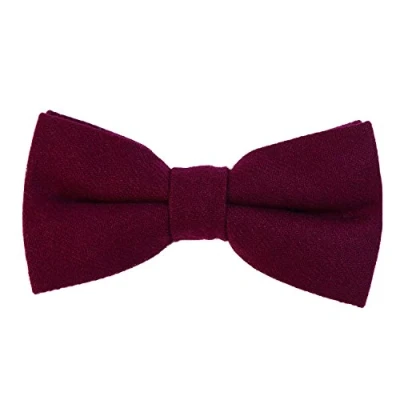 Immagine di DonDon papillon cotone da uomo 12 x 6 cm già legato e infinitamente regolabile marrone chiaro bianco