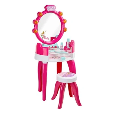 Immagine di Theo Klein 5328 Salone di Bellezza Barbie con Luce e Suono, RiPiani girevoli Specchio, Numerosi Accessori, Giocattolo per Bambini a Partire da 3 Anni