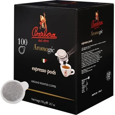 Immagine di Caffè Barbera Aromagic 100 Cialde Compostabili 4 Confezioni x Sistema ESE Miscela di Macinato Intenso