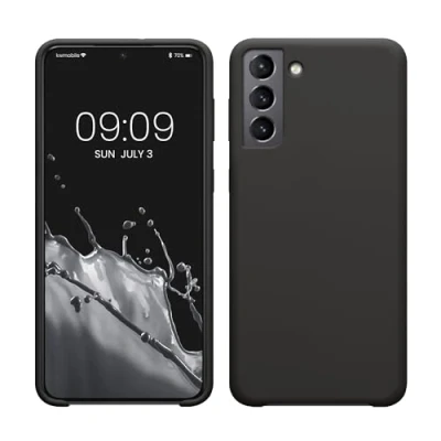 Immagine di kwmobile Cover per Samsung Galaxy S21 Plus Custodia Back Case Smartphone in Silicone TPU Protezione Gommata grigio scuro