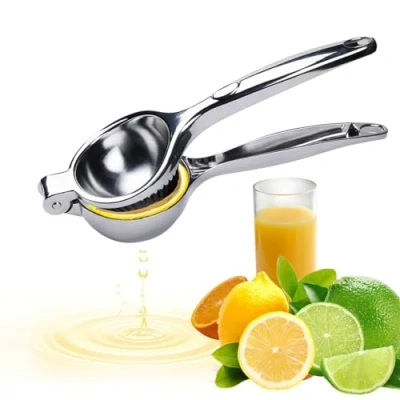 Immagine di Behiruch Spremiagrumi a Mano in Lega di Zinco Cromato Lucido, Spremi Agrumi Manuale, Limone per Bar, Cucina, Ristorante, Sicuro e Durevole, Anti Caustico