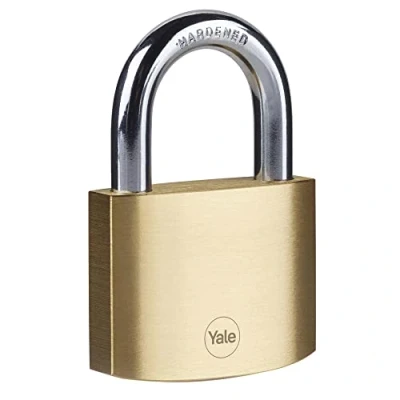 Immagine di Yale Lucchetto in ottone Y110B/70/137/1 corpo 70mm, arco acciaio, 3 chiavi