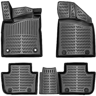 Immagine di ELMASLINE Set di tappetini in gomma 3D per MG4 Elektro 2022 2024 (MG 4) bordo alto accessori