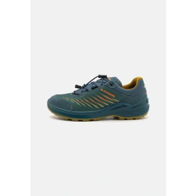 Immagine di Lowa Zirrox II JR Unisex Scarpa da hiking per bambini, Taglia: 27, Petrol/senf Tessuto