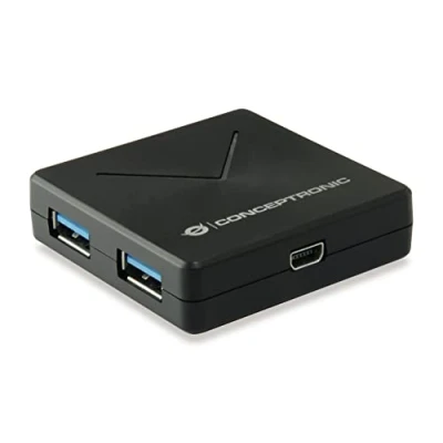 Immagine di Conceptronic HUBBIES02B 4 Porte Hub USB 3.0 Nero