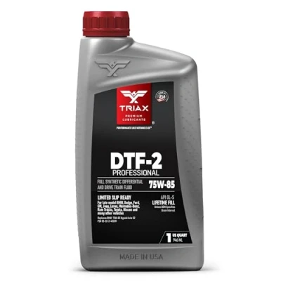 Immagine di TRIAX DTF 2 Professional 75W 85 GL 5 Olio Cambio Completamente Sintetico per Differenziali, Trasmissioni, Ingranaggi Ipoidi e a Slittamento Limitato (1 Quarto / 0,946 L)