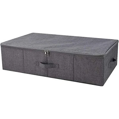 Immagine di iwill CREATE PRO Scatola portaoggetti sotto letto con coperchio, Nero Grigio