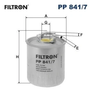 Immagine di FILTRON PP 841/7 Filtro Carburante per condotti/circuiti 10 20 MERCEDES BENZ: Classe C Sedan, T modell, Sprinter 3.5 Van