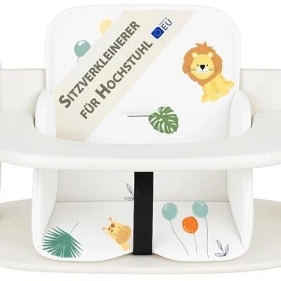 Immagine di Copri seggiolone pappa universale copriseggiolone bambino e bambina cuscino imbottitura riduttore per Hauck Stokke sedia con un rivestimento impermeabile stabile Safari