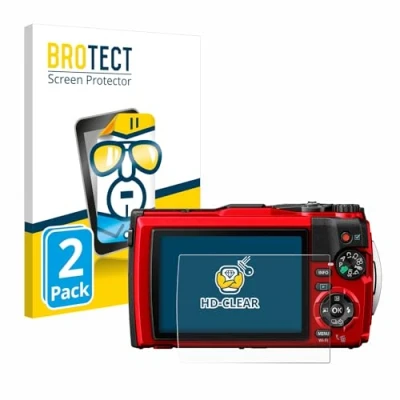 Immagine di brotect Pellicola Protettiva per Olympus Tough TG 6 Protezione Schermo (2 Pezzi) [Trasparente, Anti Impronte]