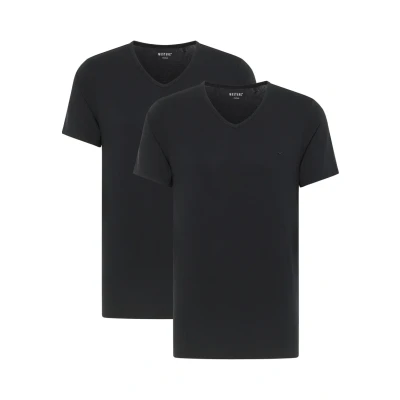 Immagine di MUSTANG Style Amado, Confezione da 2 T Shirt, Nero 4142, M Uomo