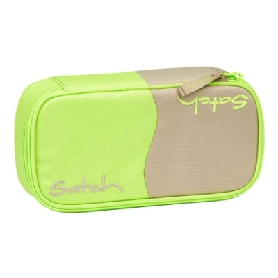 Immagine di satch Astuccio Rigido Extra large incl. divisorio Scomparto con cerniera Portapenne Triangolo Finestra per l&#039;orario Double Trouble Beige