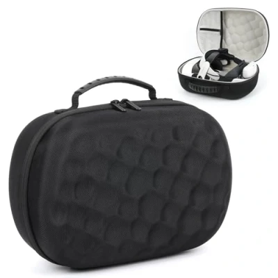 Immagine di Hard Carrying Case for MetaQuest 3S/3, Portable Travel Shell Bag Quest 3S VR Gaming Headset Compatible with Bobovr M3 Pro Battery Head Strap, Lens Protector