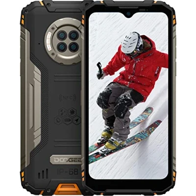 Immagine di DOOGEE Rugged Smartphone IR Vision Notturna S96 PRO, Helio G90 8GB+128GB, Fotocamera Quattro 48MP (Infrarossi 20MP), Cellulare Robusto IP68 6,22’’, Batteria 6350mAh (Ricarica Wireless) NFC Arancia