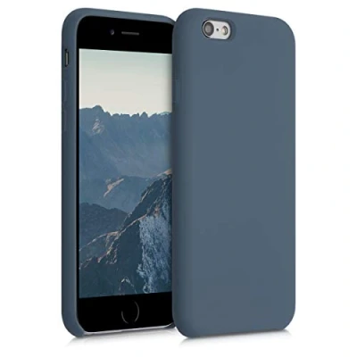 Immagine di kwmobile Cover per Apple iPhone 6 / 6S Custodia Back Case Smartphone in Silicone TPU Protezione Gommata ardesia scuro
