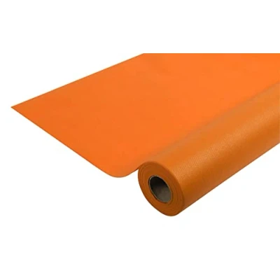 Immagine di Pro Nappe Cod. R782543I Tovaglia monouso in tessuto non Spunbond Rotolo 1,20 x 25 Mt Materiale antistrappo, idrorepellente e facile da pulire Arancione