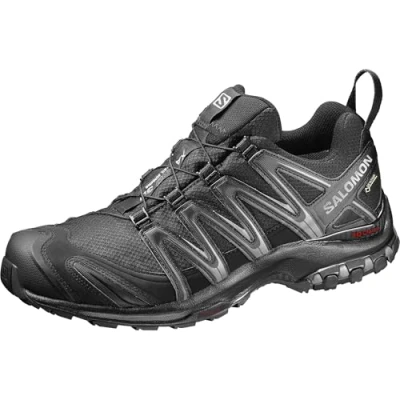 Immagine di Salomon XA Pro 3D Gore Tex Scarpe Impermeabili da Trail Running e Escursionismo Uomo, Stabilità, Aderenza, Protezione a lungo termine, Black/Black/Magnet, 42 2/3 EU