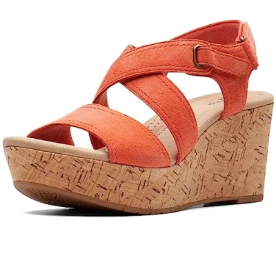 Immagine di Clarks Rose Way, Sandal Donna, Arancione, 36 EU