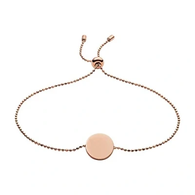 Immagine di Fossil Bracciale Da Donna, In Acciaio Inossidabile Oro Rosa Con Circonferenza Interna Di 245 mm, JOF00461791