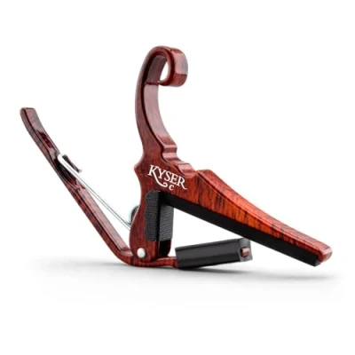 Immagine di Kyser Quick Change Capotasto per chitarra classica/flamenco, Palissandro, KGCRW