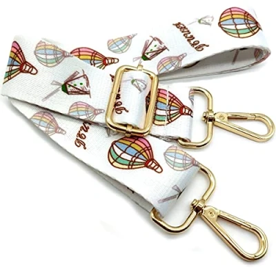 Immagine di Tracolla per Borse Donna Colorato Cinghia Della Borsa Larga, Regolabile con Gold Moschettone, Durevole Crossbody Borsa, Borsetta, Chitarra DIY Spalla Accessori Ragazze, 14
