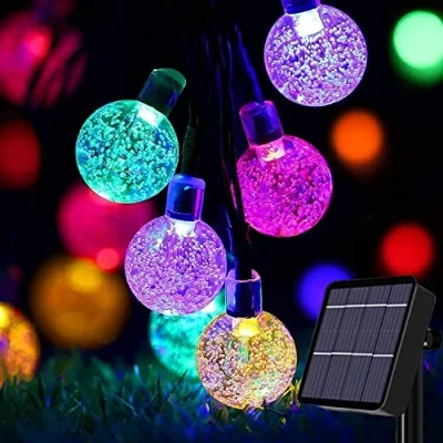 Immagine di Useber Catena Luminosa Esterno Solare, 50 LED Impermeabile Luci Stringa Solare per Casa, Giardino, Feste, Natale,Balcone(Colorato)