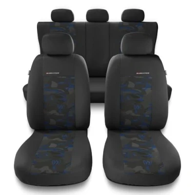 Immagine di Mossa coprisedili compatibili con Audi A4 B5, B6, B7, B8, B9 (1995 ) fodere sedili set auto universali UNE BL