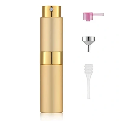 Immagine di Toureal 8ml Spruzzino Profumo Ricaricabile, Vaporizzatore da Viaggio, Atomizzatore Nebulizzatore Profumo, Bottiglie Porta Spray (Oro)
