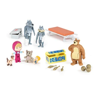 Immagine di Simba Masha e Michka Mini universo Cofanetto 7 figure + accessori 109301048