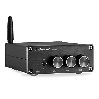 Immagine di Nobsound, mini amplificatore da 200 W (100 x 2) Bluetooth 4.2 TPA3116, digitale HiFi Stereo Class D, con alimentazione