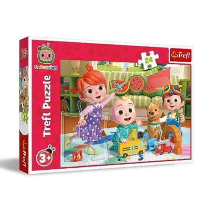 Immagine di Trefl Cocomelon, Pronti per l&#039;Avventura 24 Maxi Tessere Grandi, Puzzle Colorato con gli Eroi, Intrattenimento Creativo, Divertimento Bambini dai 3 anni, Multicolore, 14363